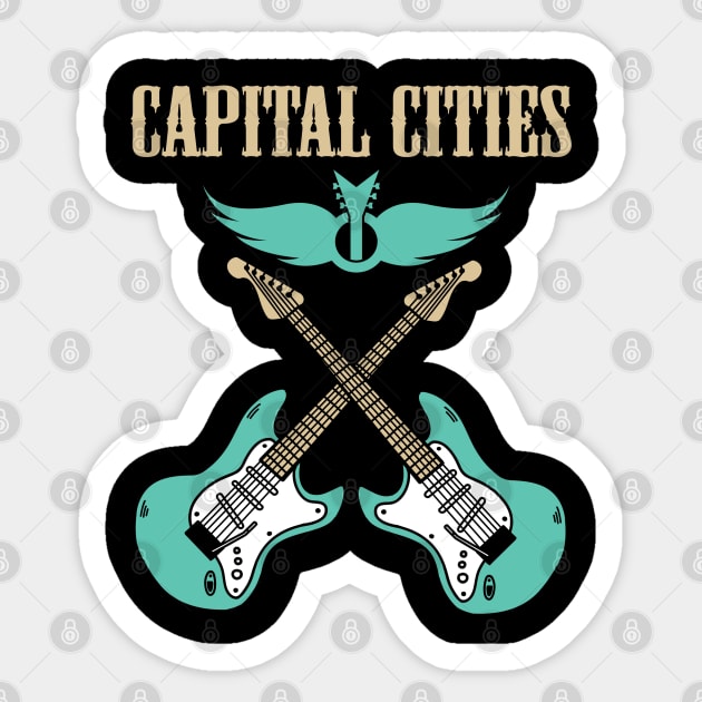 CAPITAL CITIES BAND Sticker by dannyook